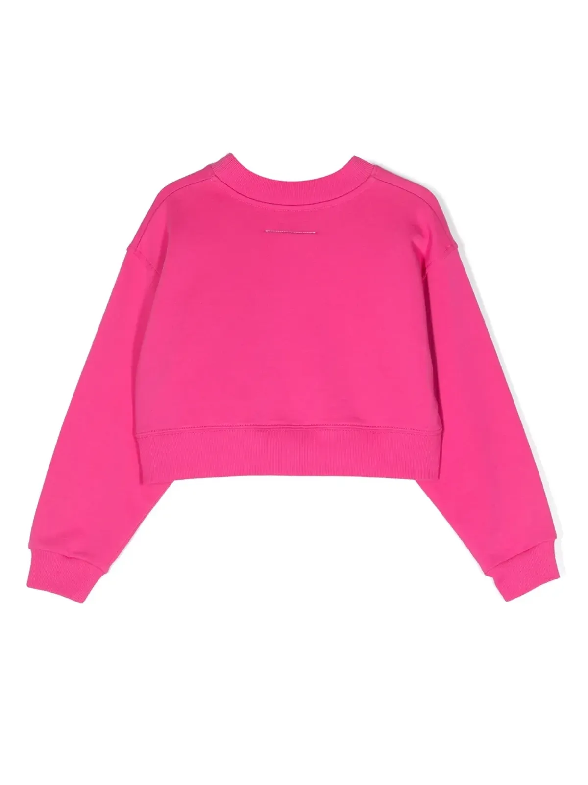 MM6 Maison Margiela Kids メタリックロゴプリント スウェットシャツ - ピンク - 画像2