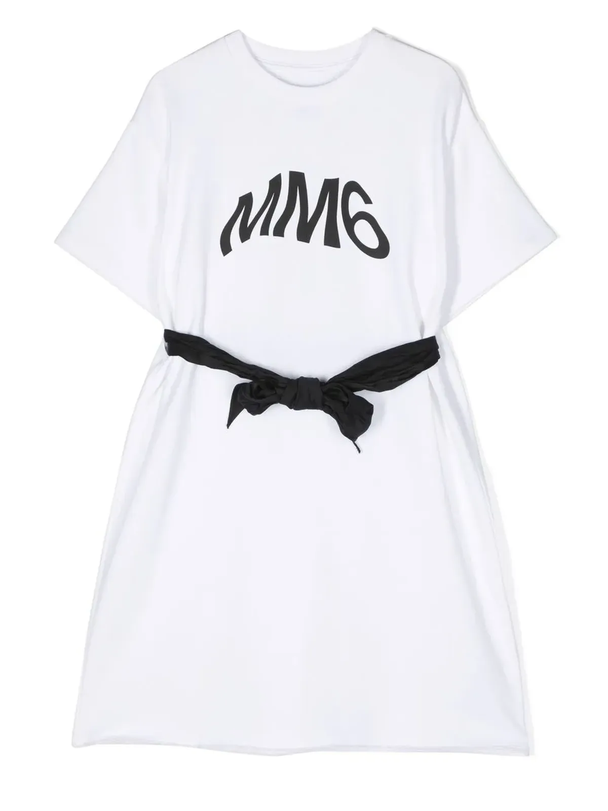 MM6 Maison Margiela Kids ロゴプリントTシャツドレス - 画像1