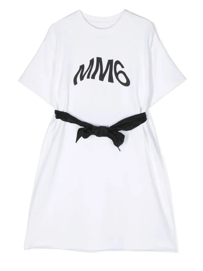 MM6 Maison Margiela Kids MM6 Maison Margiela Kids ロゴプリントTシャツドレスの商品画像