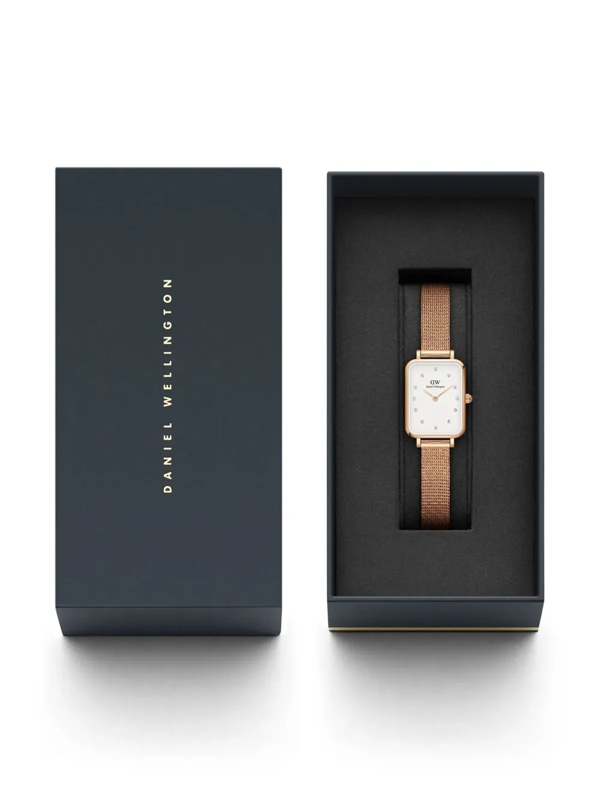 Daniel Wellington クアドロ プレスド メローズ ルミネ ホワイト - 画像5