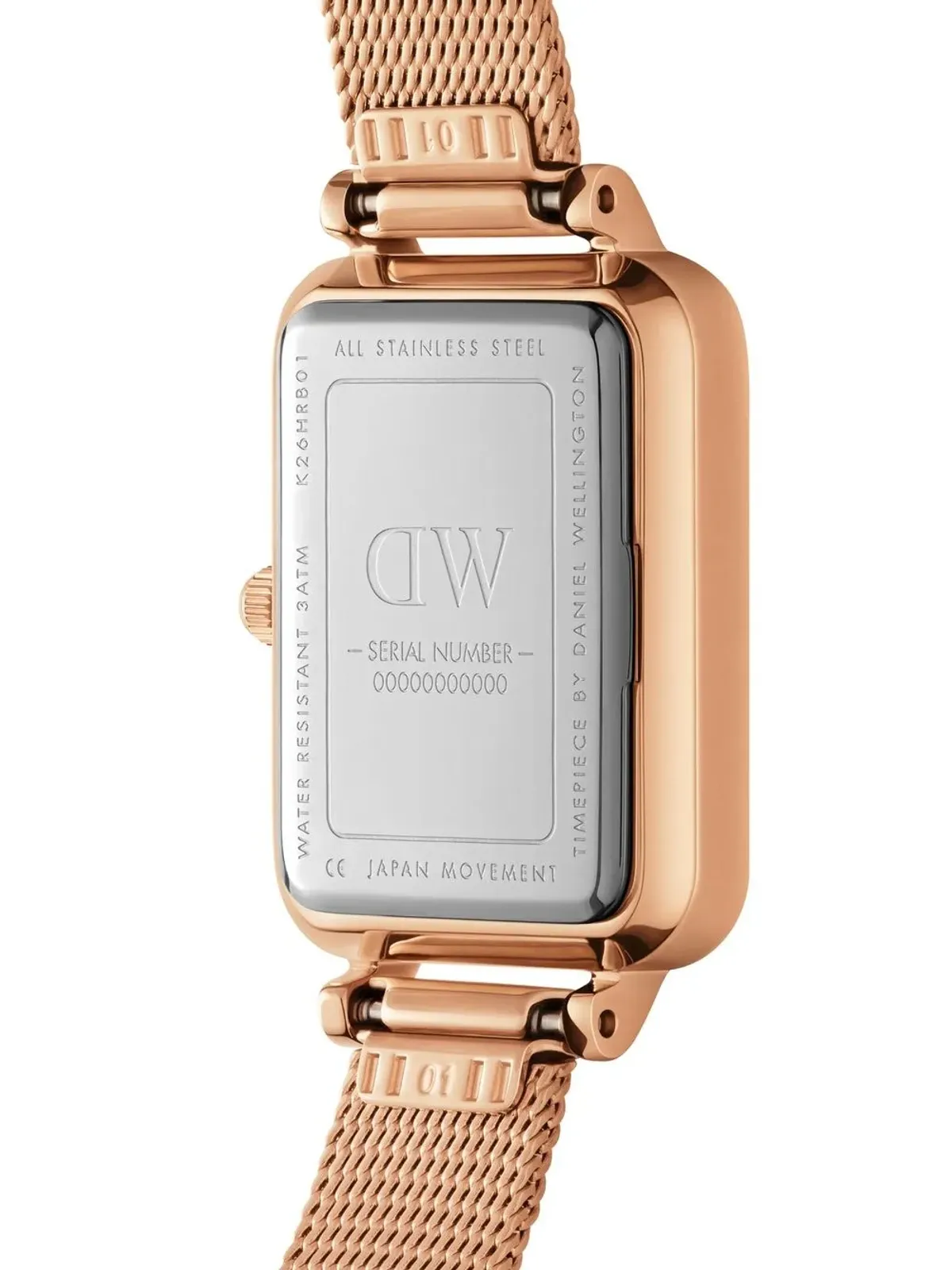 Daniel Wellington クアドロ プレスド メローズ ルミネ ホワイト - 画像3