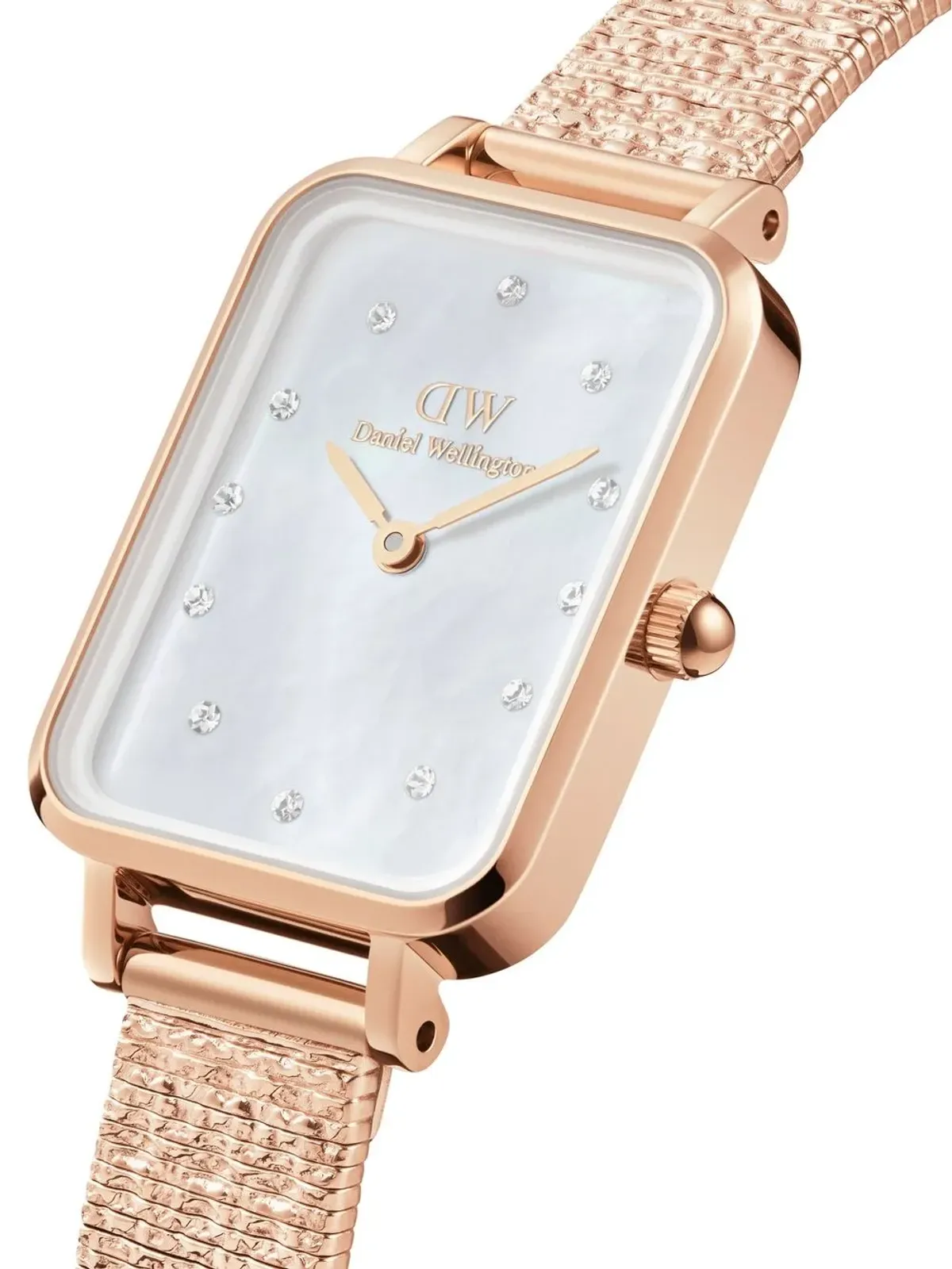 Daniel Wellington クアドロ プレスド スタジオ ルミネ ホワイト - 画像2