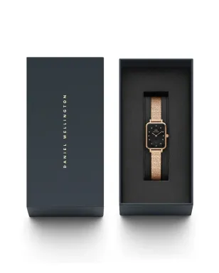Daniel Wellington Quadro Pressed Studio watch - Black - サムネイル5
