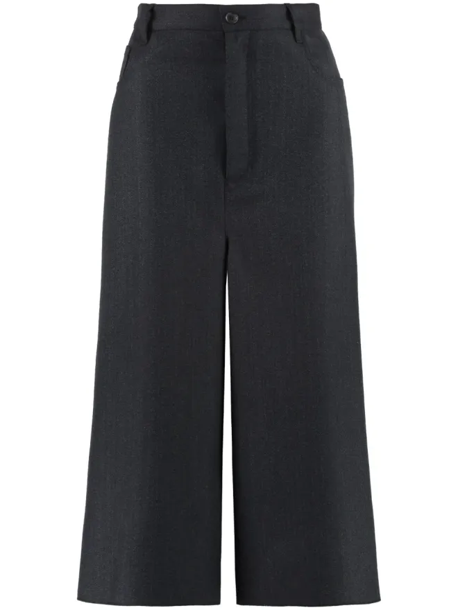 Balenciaga Balenciaga ワイドレッグ クロップドパンツの商品画像
