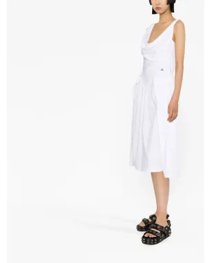 Vivienne Westwood Sunday カウルネック コットン ミディドレス - サムネイル3