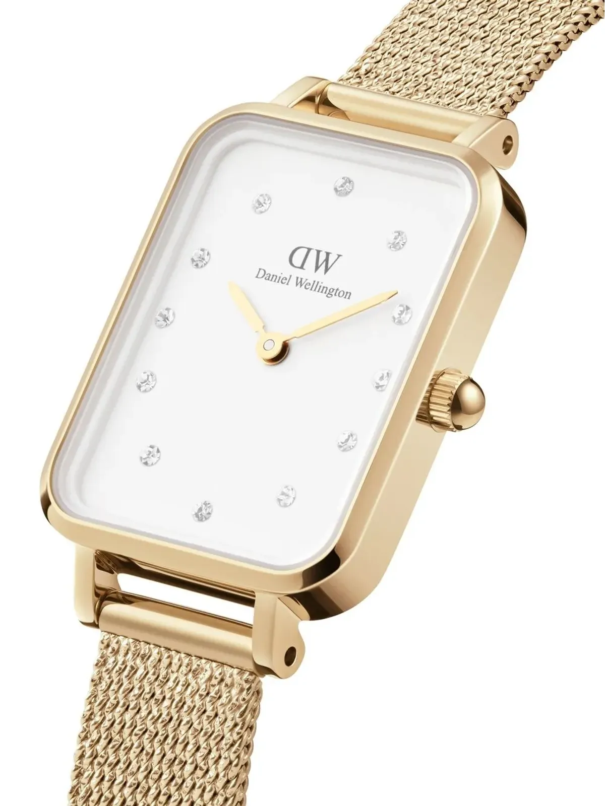Daniel Wellington クアドラ ルミネ プレスド エバーゴールド 26mm - White - 画像2