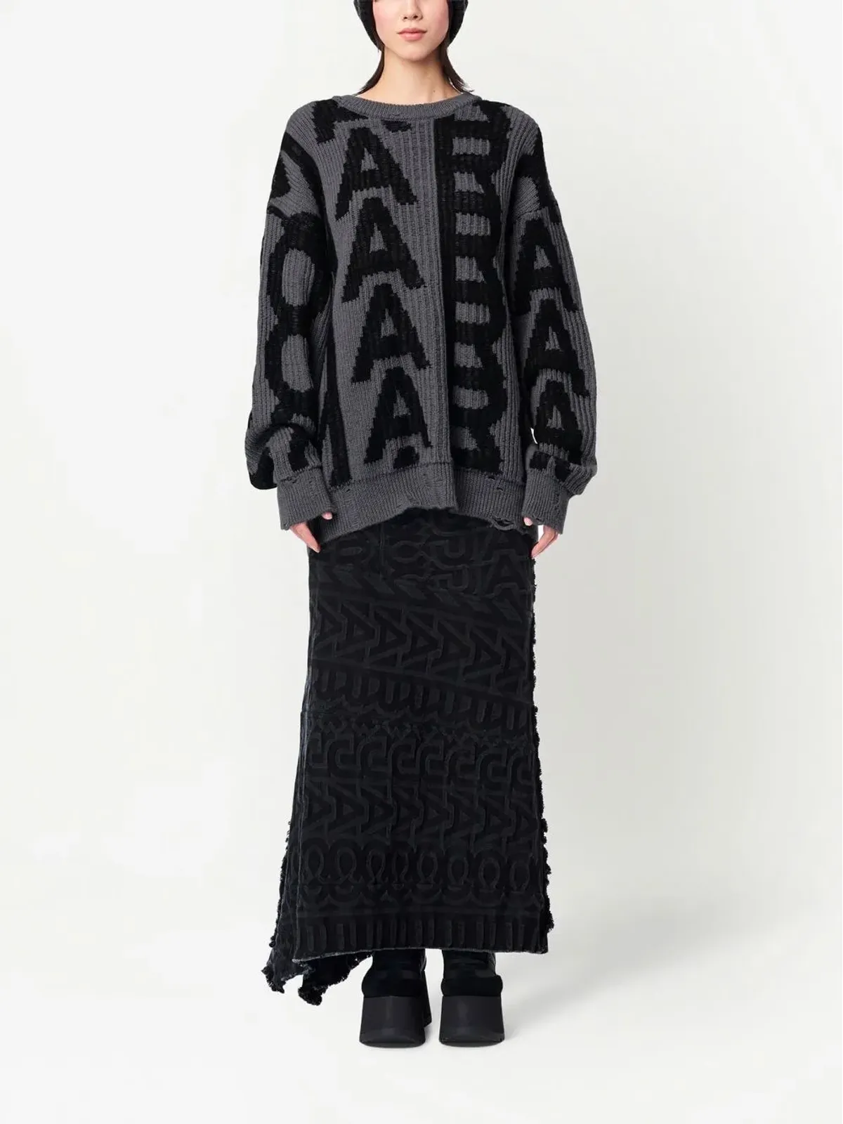 Marc Jacobs モノグラム distressed ジャンパー - 画像2