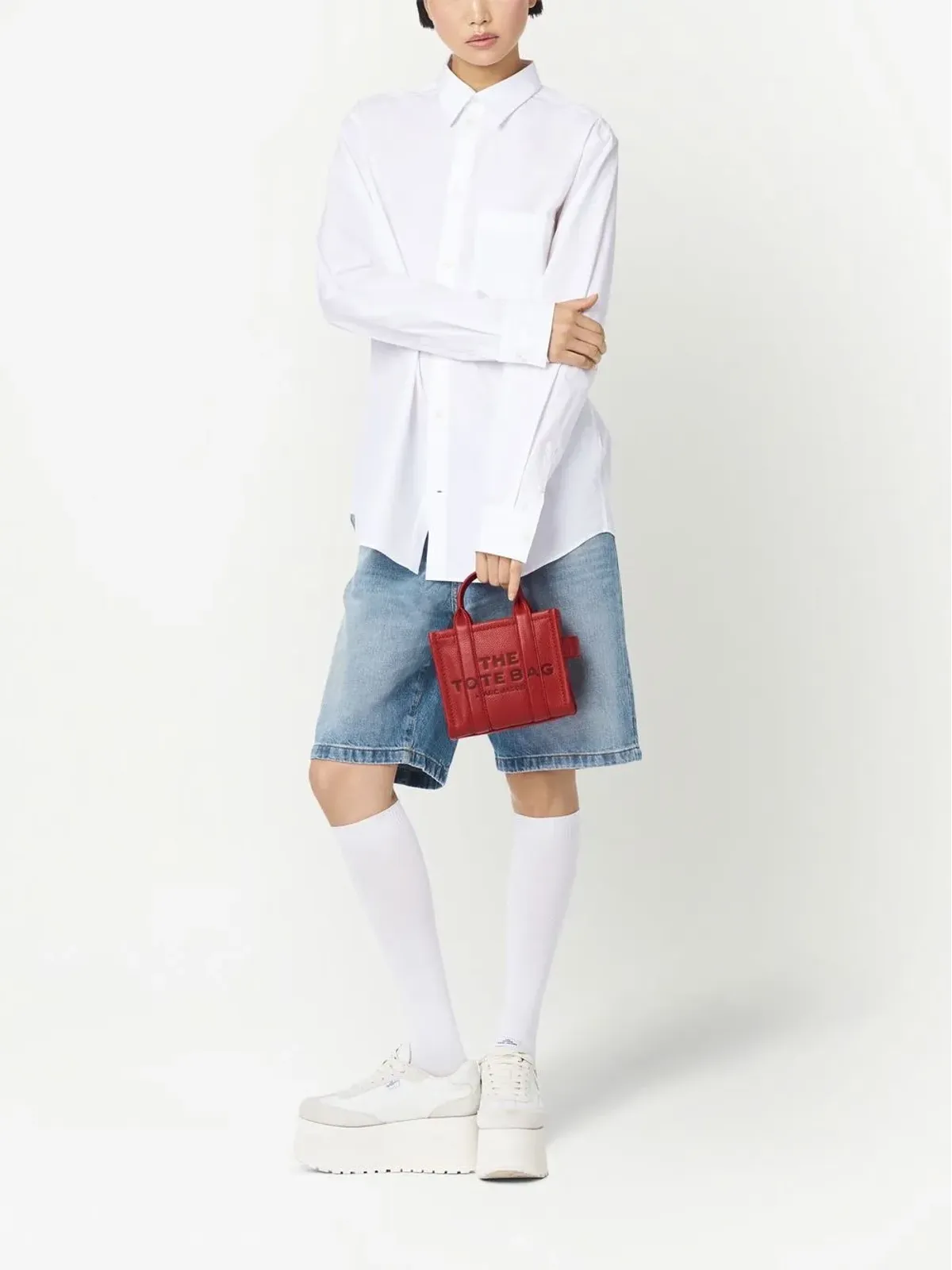 Marc Jacobs レザー クロスボディ トートバッグ - 画像2