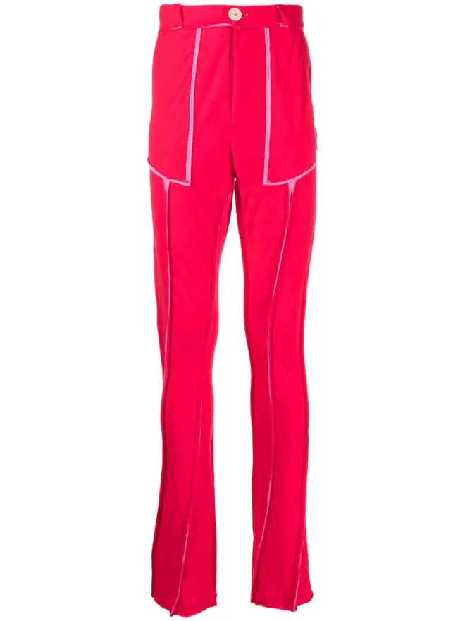 Edward Cuming Edward Cuming 縫い目ディテールのストレートレッグパンツの商品画像