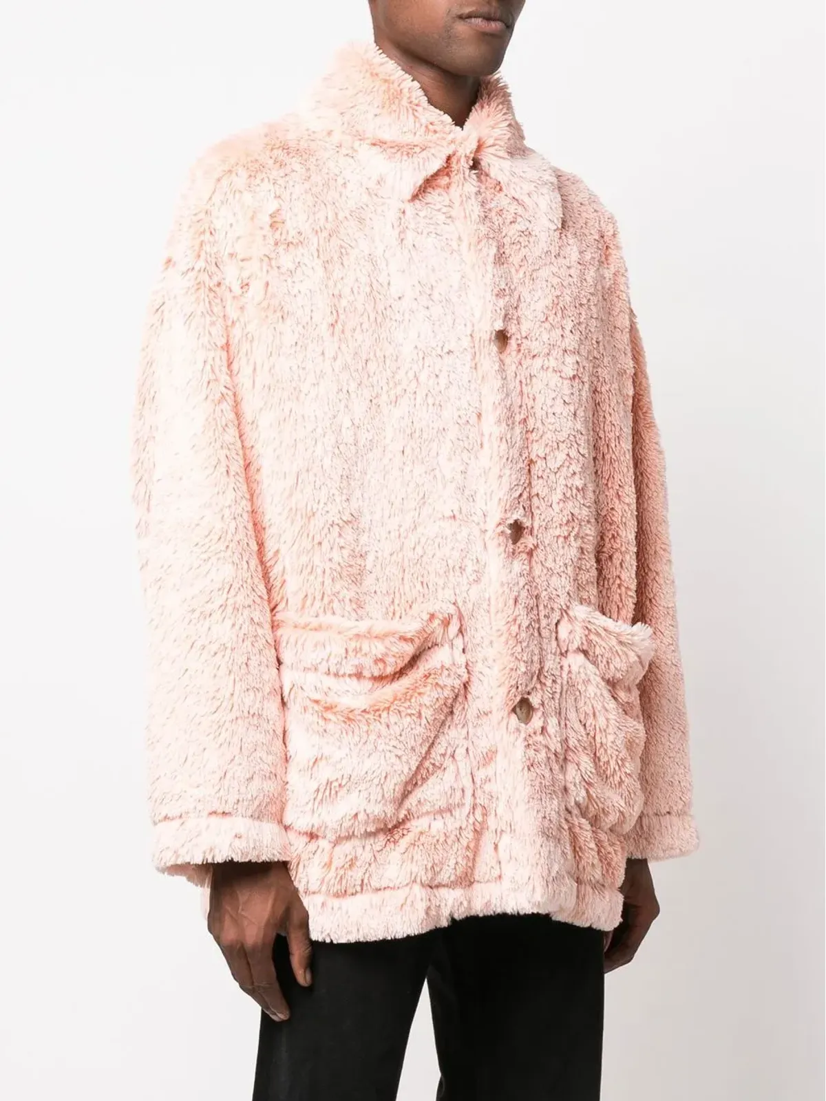 Palm Angels フェイクシェアリングシャツジャケット ピンク - 画像3
