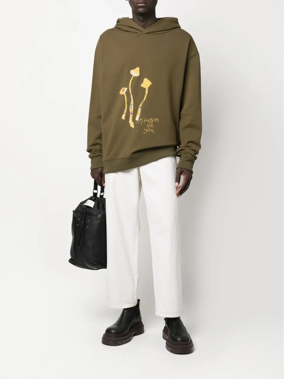 Maison Margiela マッシュルーム柄フード付きスウェットシャツ - 画像2