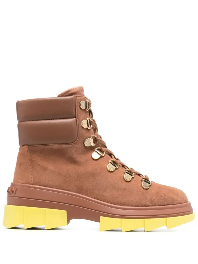 Stuart Weitzman Stuart Weitzman ノホー ハイカー レースアップブーツ - ブラウンの商品画像