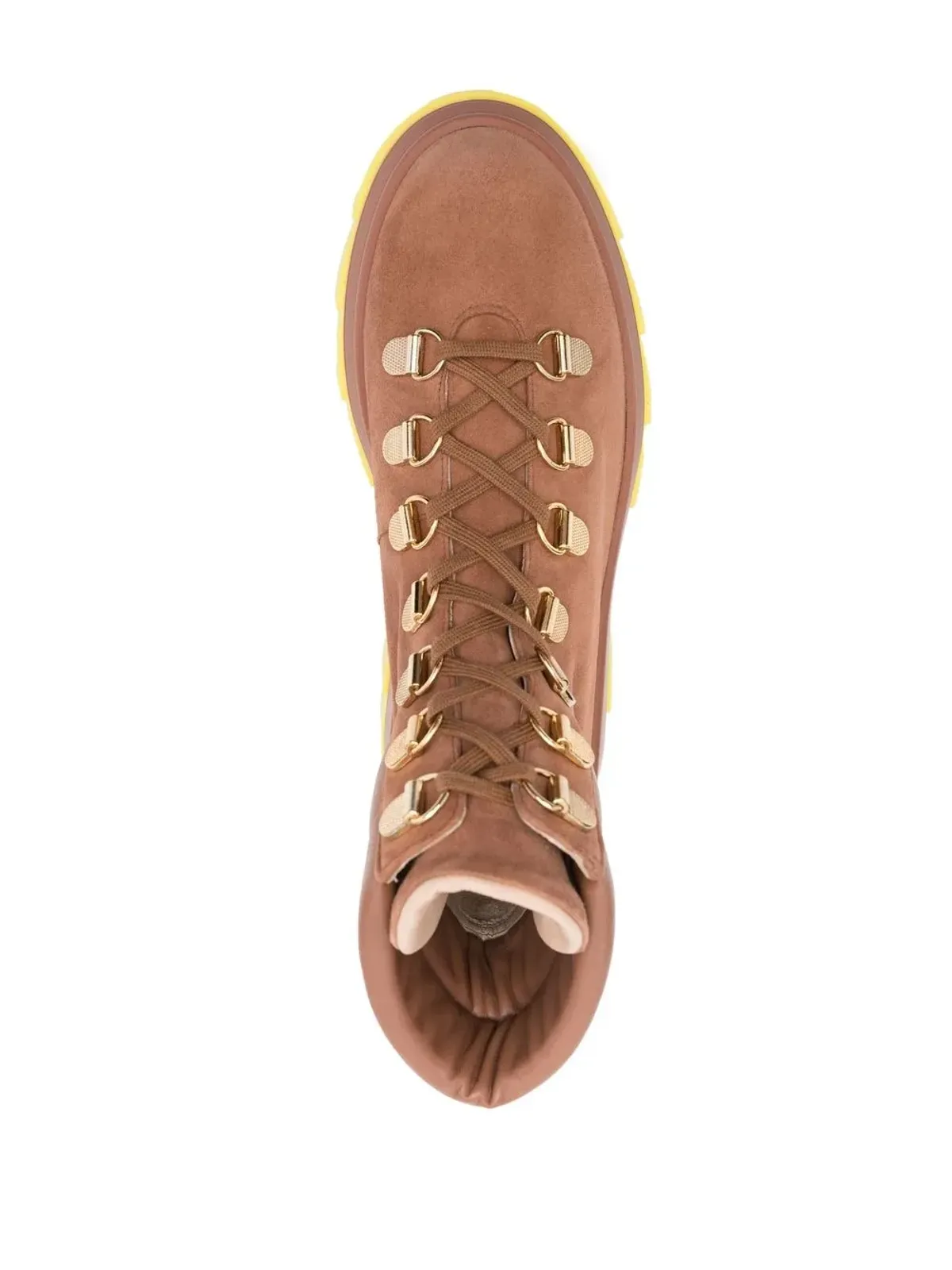 Stuart Weitzman ノホー ハイカー レースアップブーツ - ブラウン - 画像4