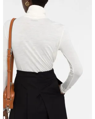 Jil Sander ロゴプリント ロールネック トップ - サムネイル5