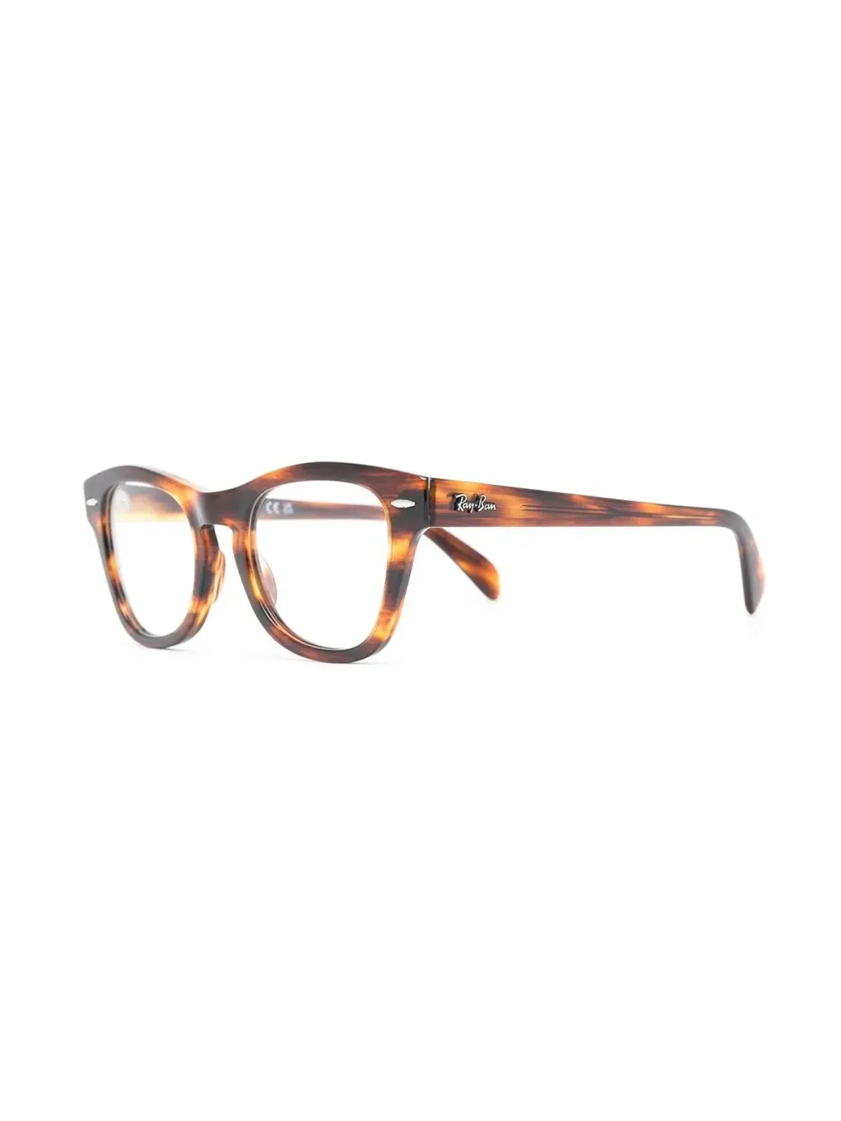 Ray-Ban べっ甲柄オプティカルグラス ブラウン - 画像2