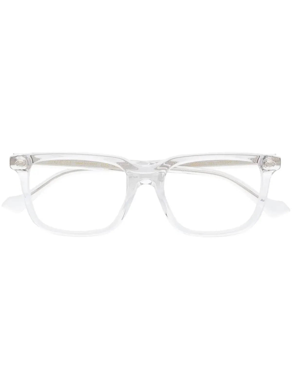 Gucci Eyewear 幾何学柄スクエアメガネ - ニュートラルカラー - 画像1