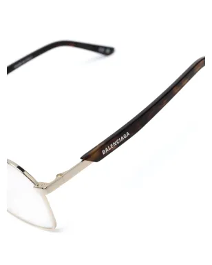 Balenciaga Eyewear ダブルブリッジパイロットフレーム メガネ - サムネイル3