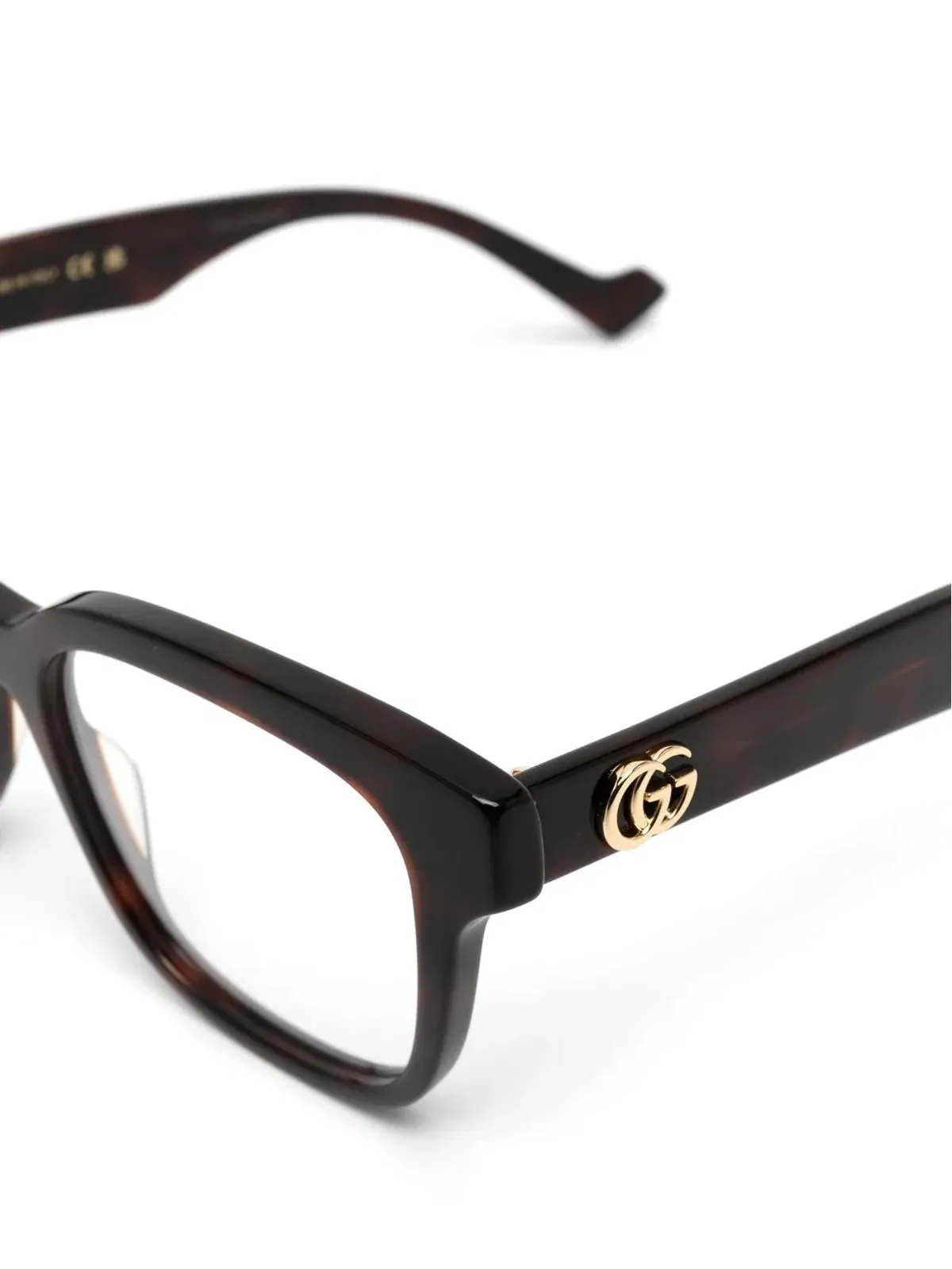 Gucci Eyewear スクエアフレーム オプティカルメガネ - ブラウン - 画像3