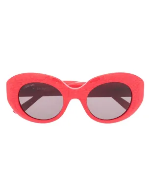Balenciaga Eyewear バレンシアガ アイウェア オーバーサイズ ラウンドフレーム サングラス - サムネイル1