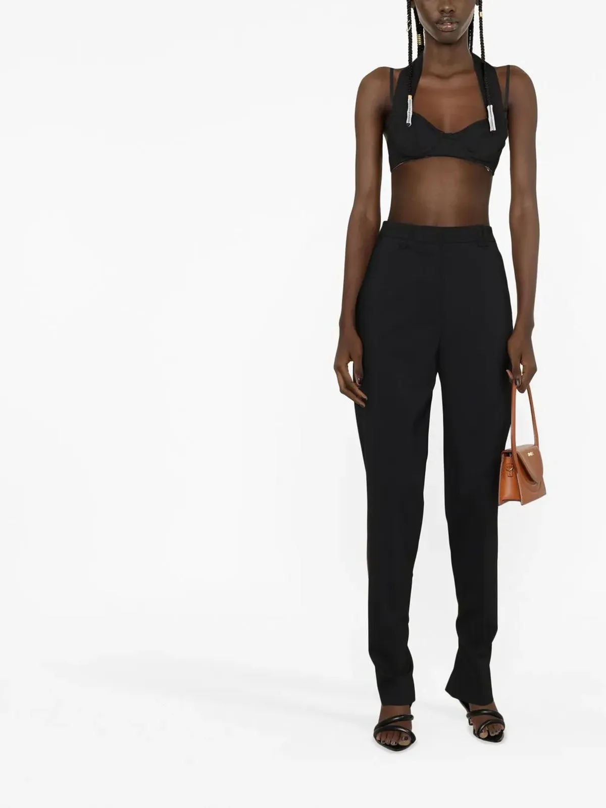 Jacquemus テーパードレッグパンツ（ブラック） - 画像2