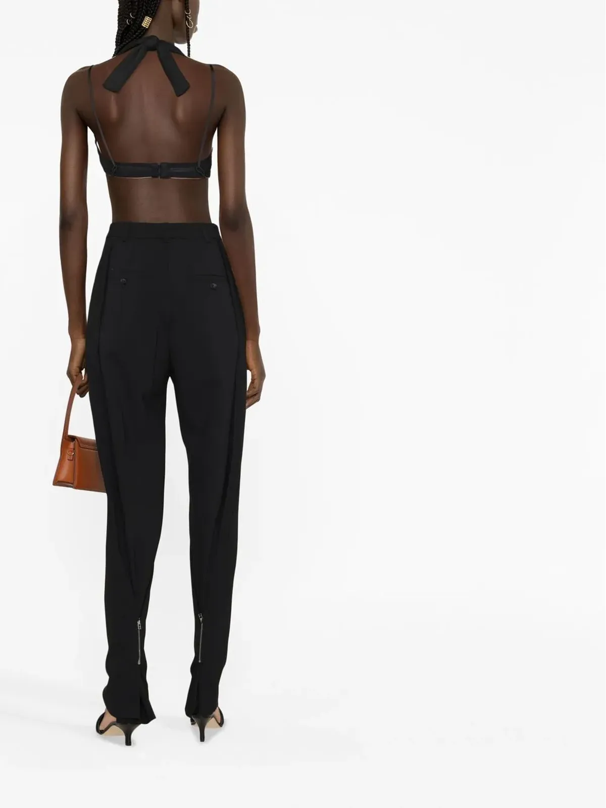 Jacquemus テーパードレッグパンツ（ブラック） - 画像3