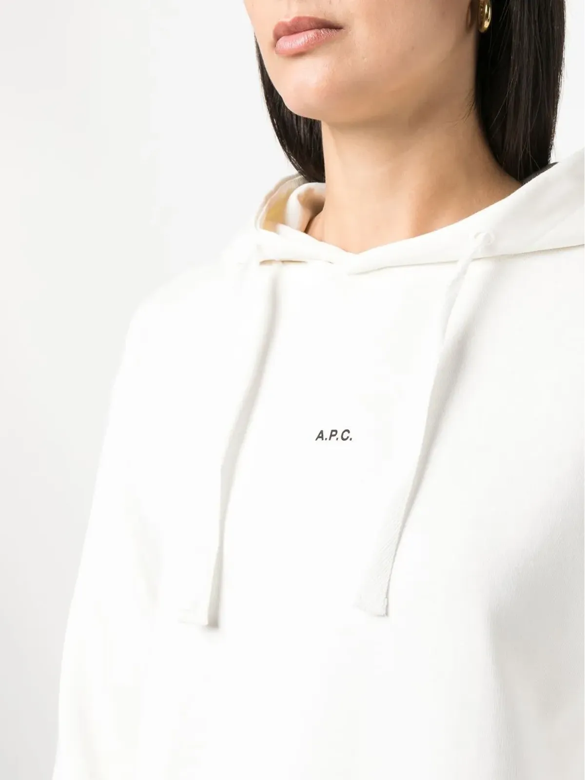 A.P.C. Christaina logo-print hoodie - White - 画像5