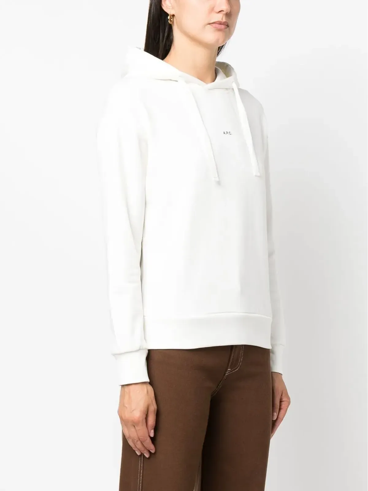 A.P.C. Christaina logo-print hoodie - White - 画像3