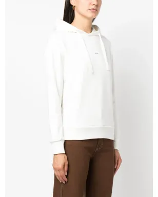A.P.C. Christaina logo-print hoodie - White - サムネイル3