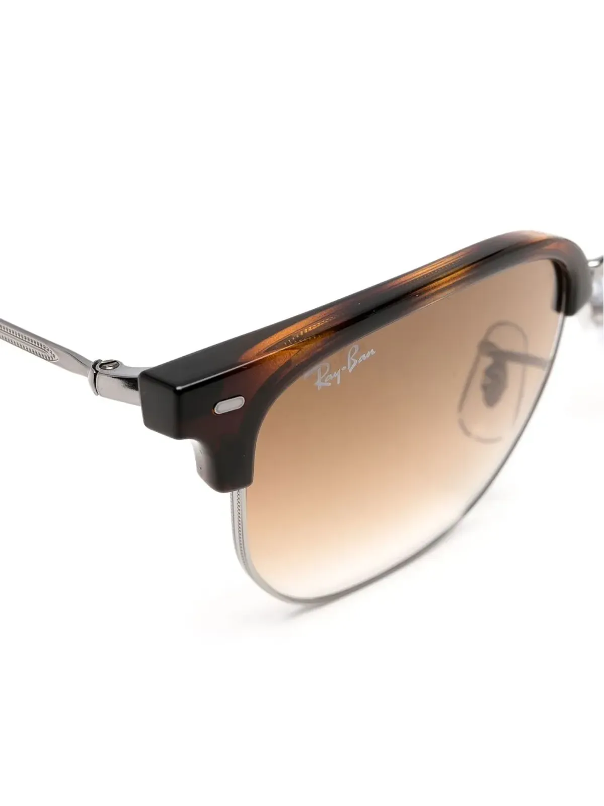 Ray-Ban tortoiseshell-bridge detail sunglasses - Brown - 画像3