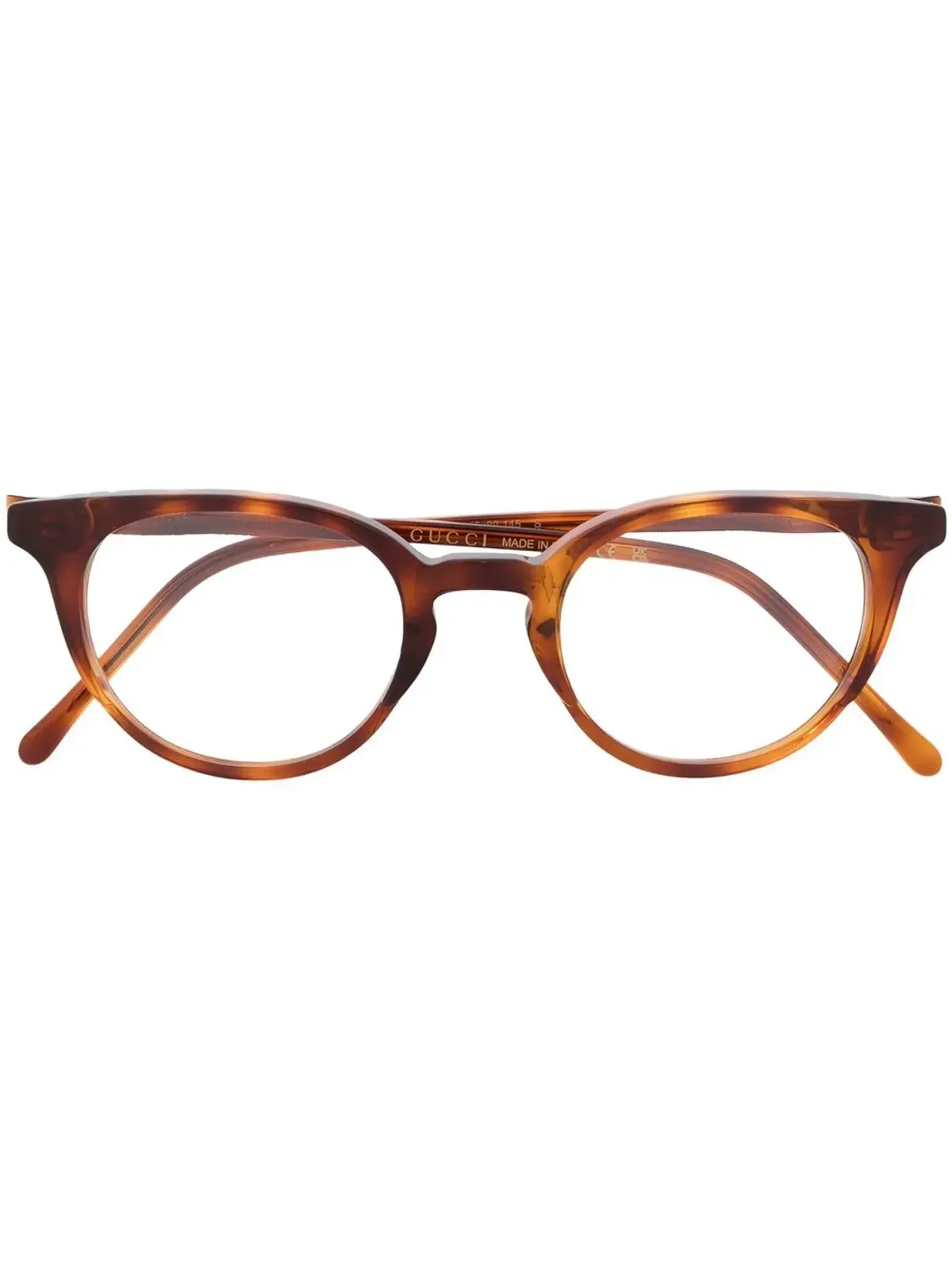 Gucci Eyewear キャットアイ眼鏡 ブラウン - 画像1