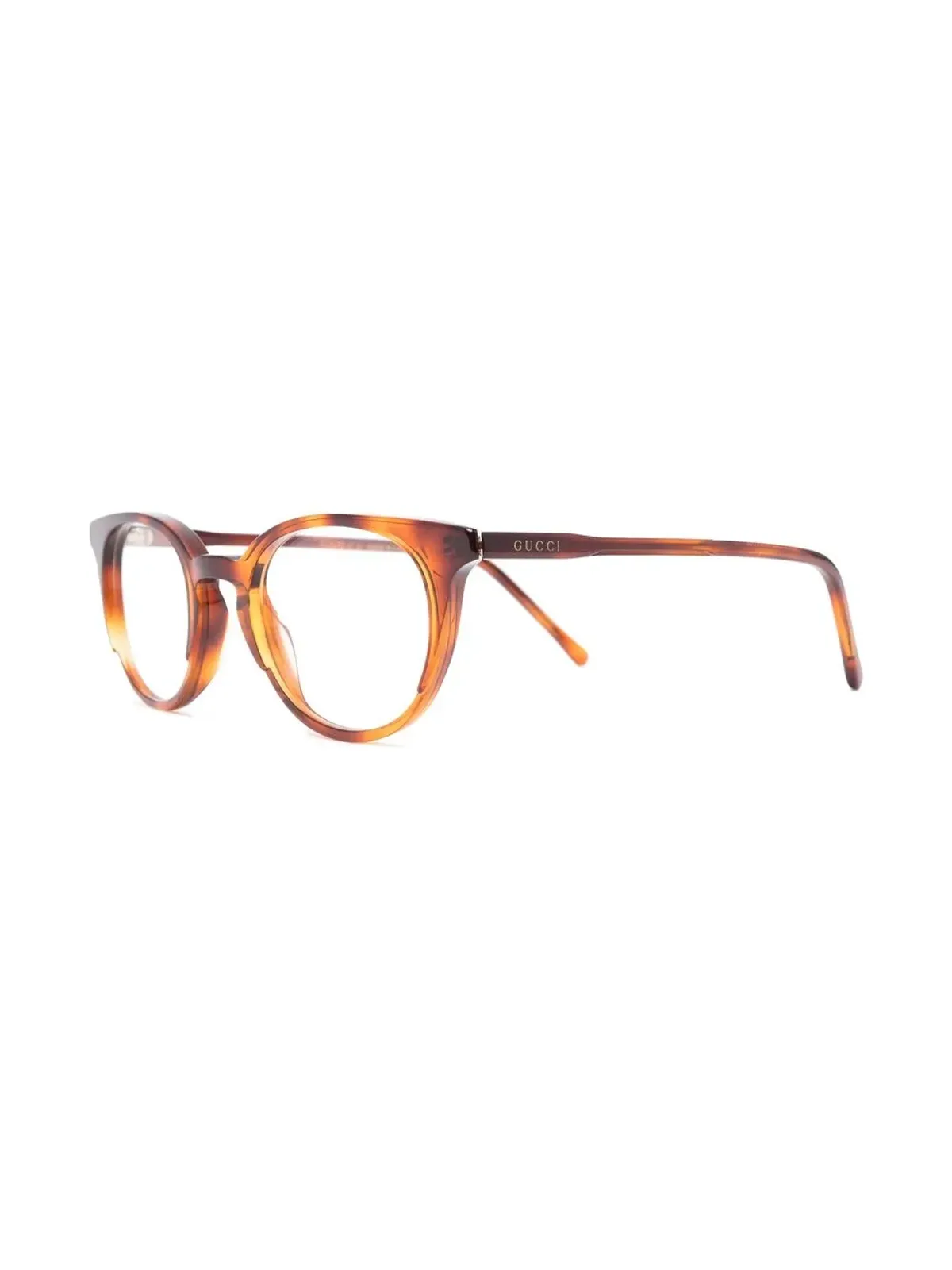 Gucci Eyewear キャットアイ眼鏡 ブラウン - 画像2