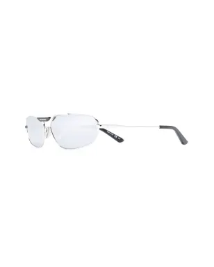 Balenciaga Eyewear オーバルフレーム・ミラーレンズ サングラス - サムネイル2