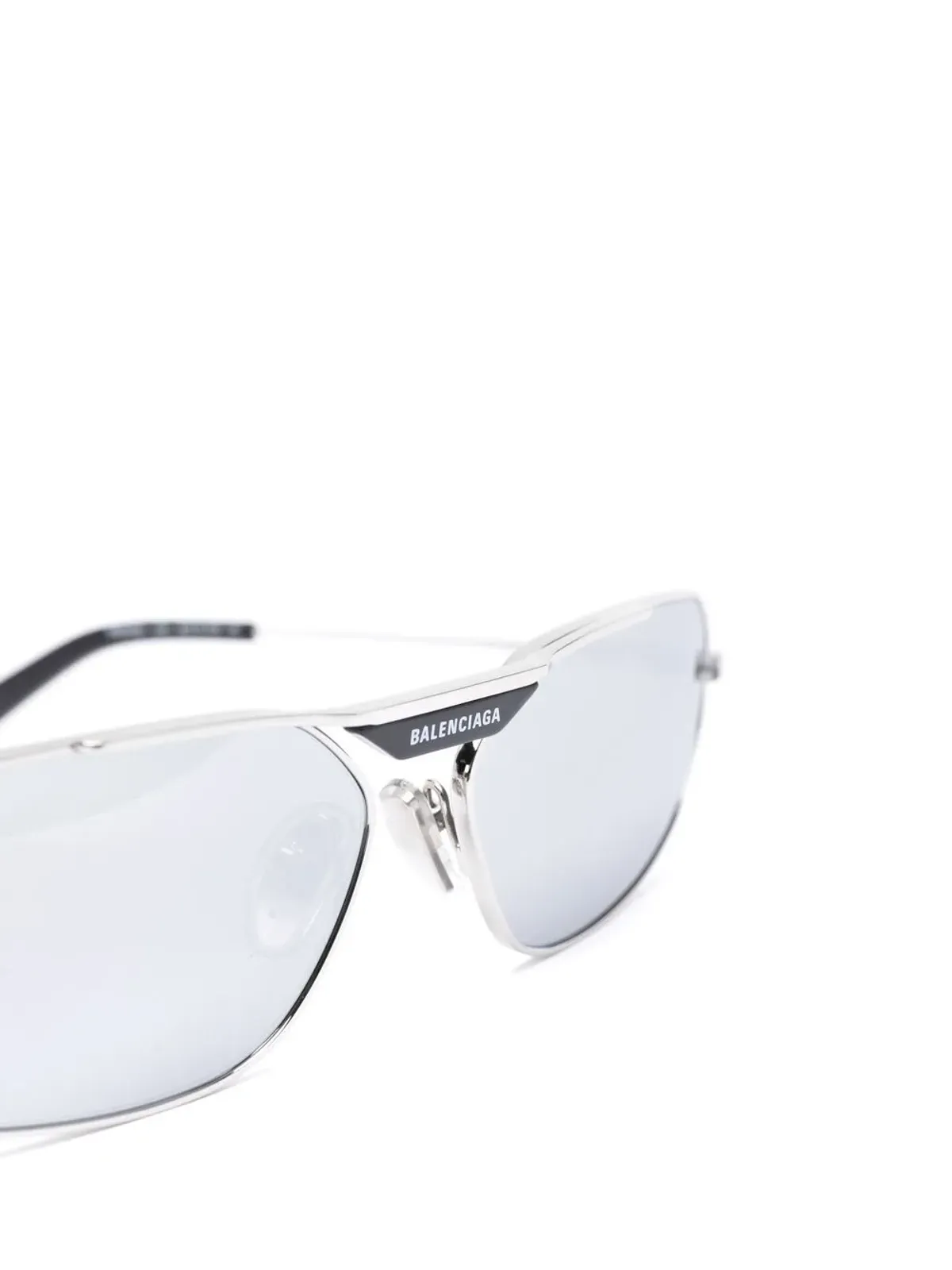 Balenciaga Eyewear オーバルフレーム・ミラーレンズ サングラス - 画像3