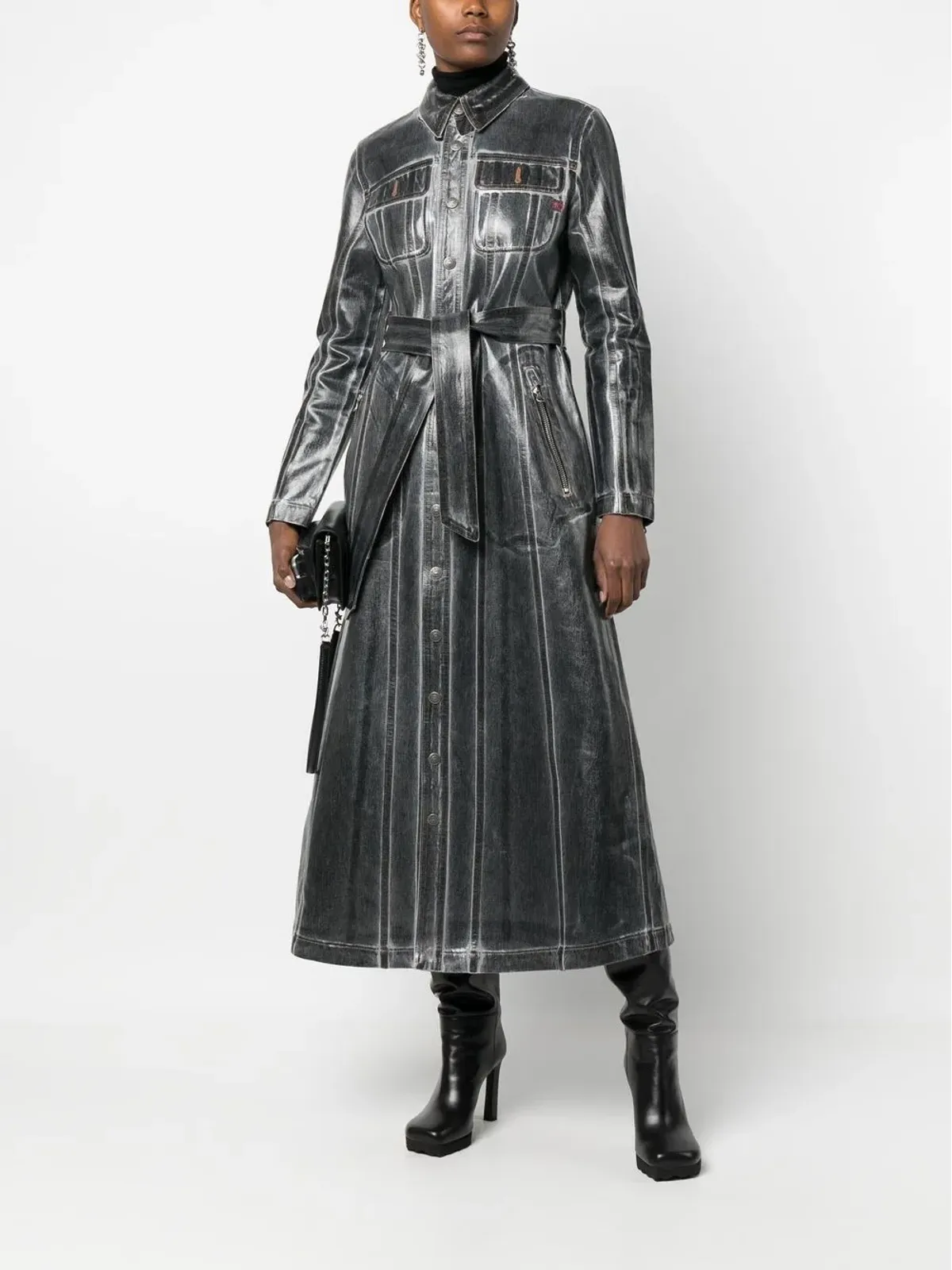 Diesel ディーゼル シャツドレス - 画像2