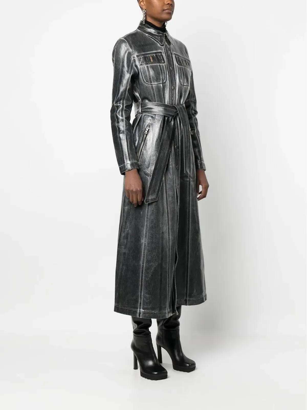 Diesel ディーゼル シャツドレス - 画像3