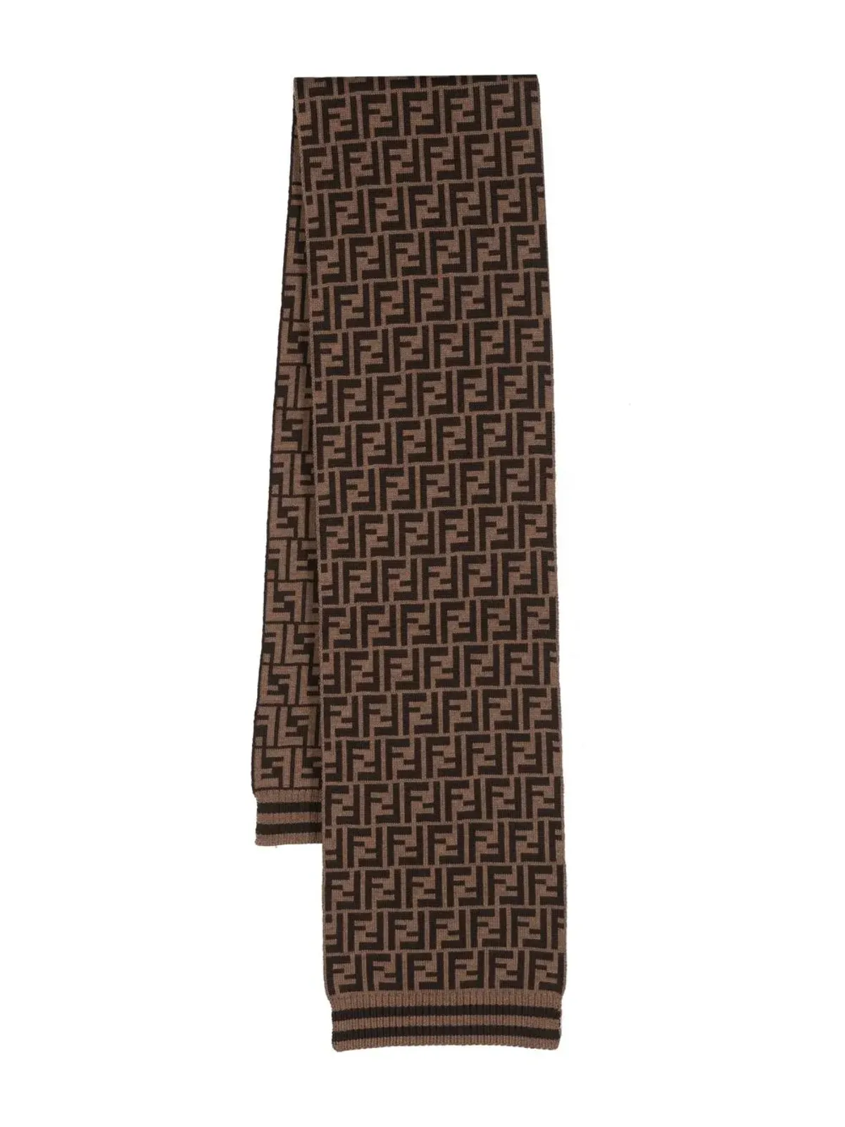 Fendi Kids FFロゴ柄ニットスカーフ - 画像1