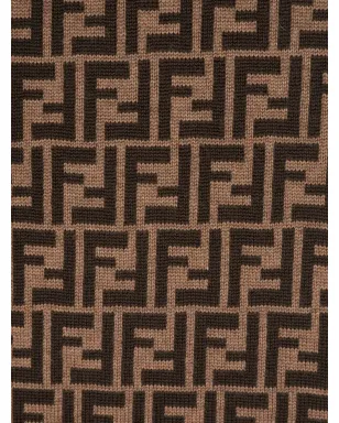 Fendi Kids FFロゴ柄ニットスカーフ - サムネイル2