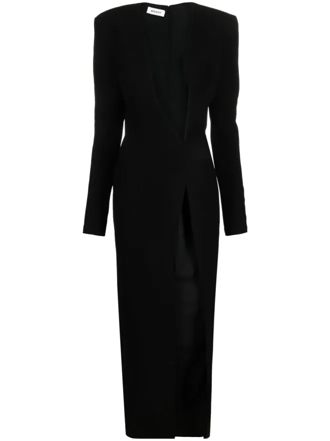 Mônot Mônot プランジングVネック ドレスの商品画像