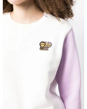 A BATHING APE® ロゴ刺繍カラー・ブロック スウェットシャツ - サムネイル5