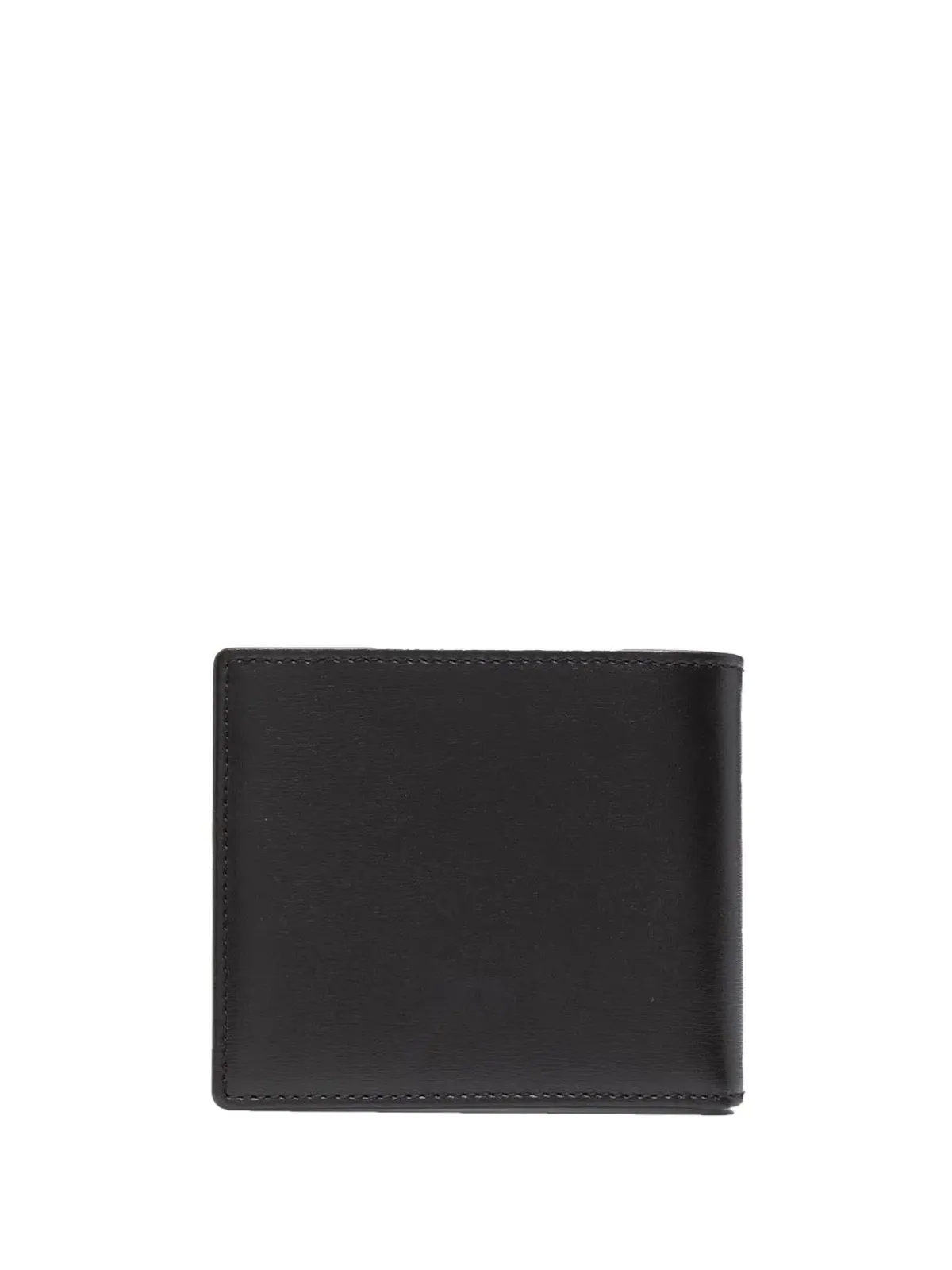 Tod's ロゴプレート付きレザー二つ折り財布（ブラック） - 画像2