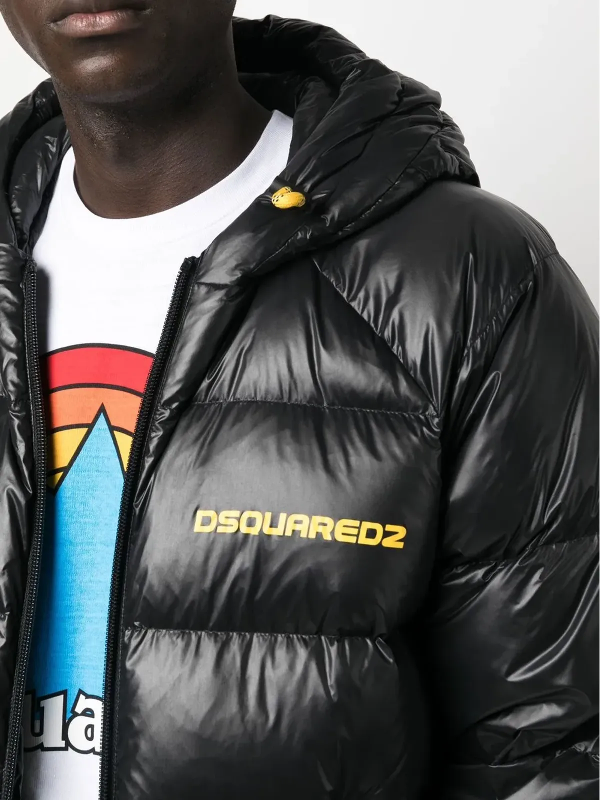 DSQUARED2 胸ロゴプリント入りパディッドジャケット - 画像5