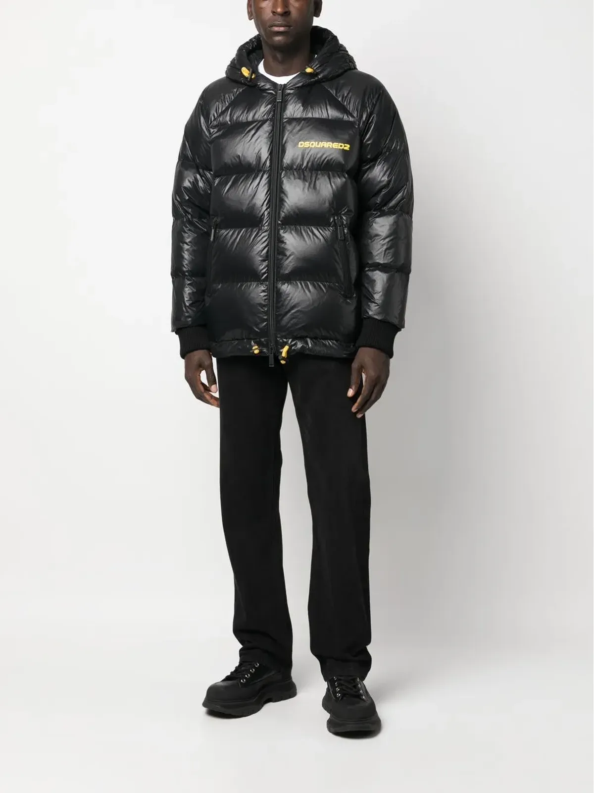 DSQUARED2 胸ロゴプリント入りパディッドジャケット - 画像2