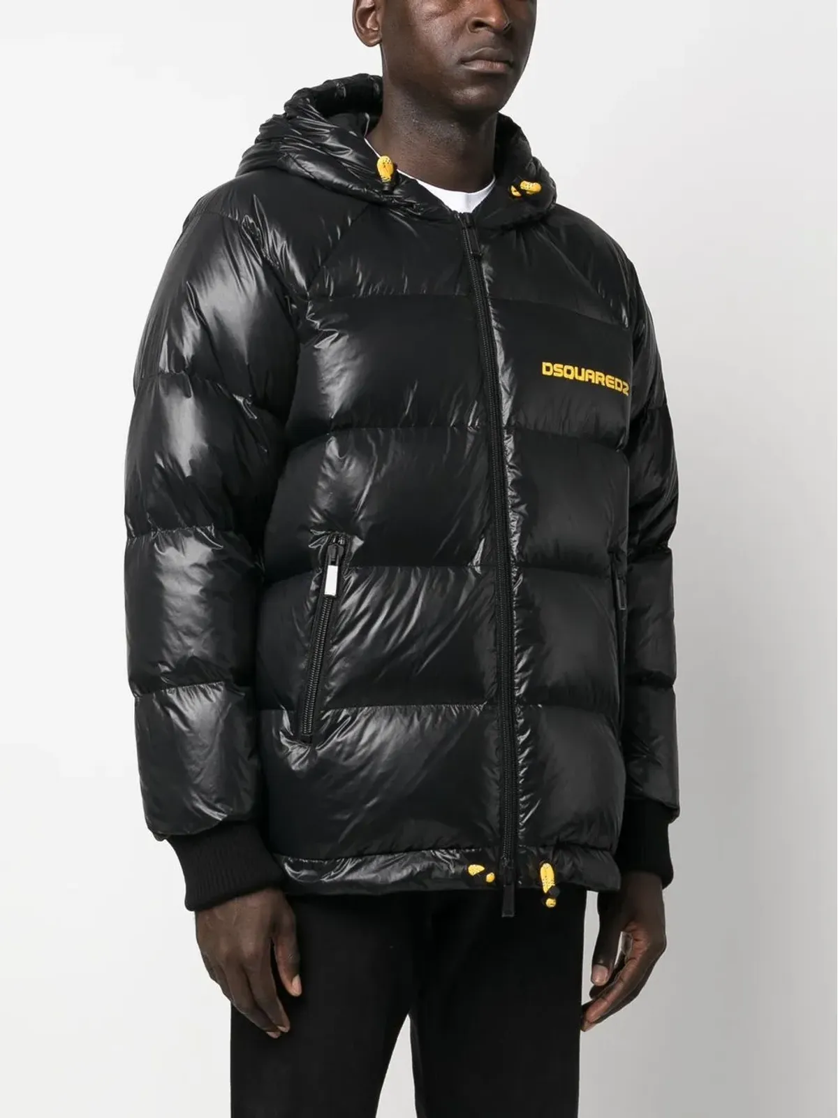 DSQUARED2 胸ロゴプリント入りパディッドジャケット - 画像3