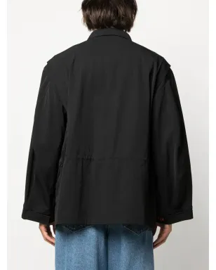 424 アシンメトリック ロゴパッチ シャツジャケット - サムネイル4