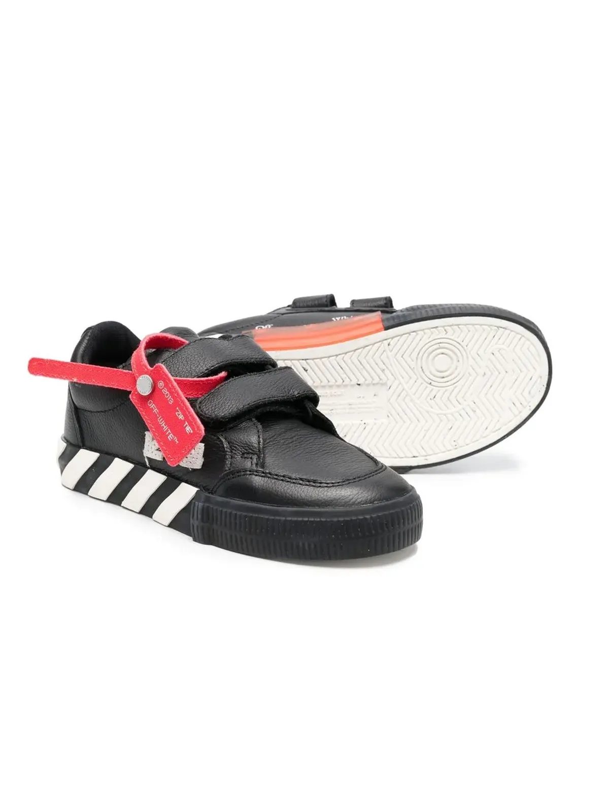 Off-White Kids ヴァルカナイズド・タッチストラップ スニーカー - 画像2