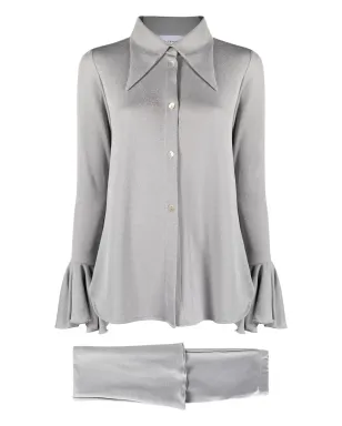 Sleeper Lurex Lounge two-piece suit - Grey - サムネイル1