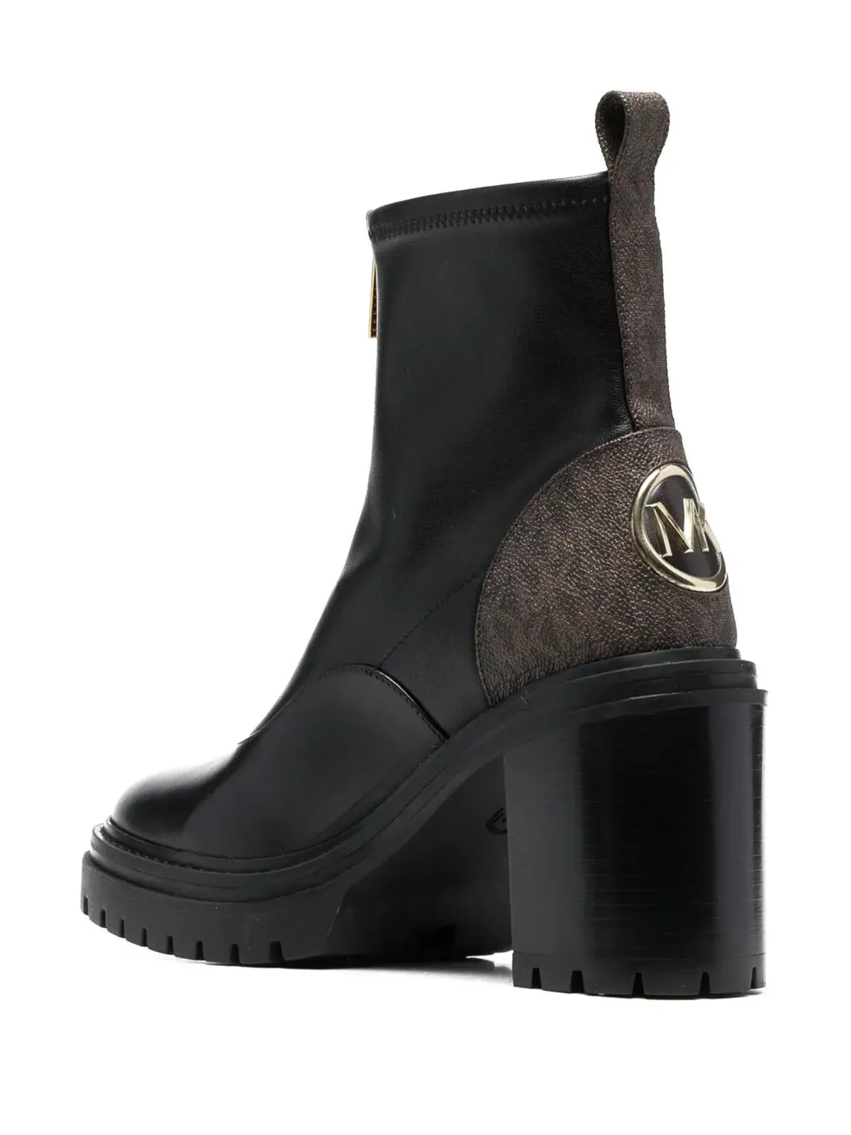 Michael Michael Kors ロゴプリント レザー アンクルブーツ - ブラック - 画像3