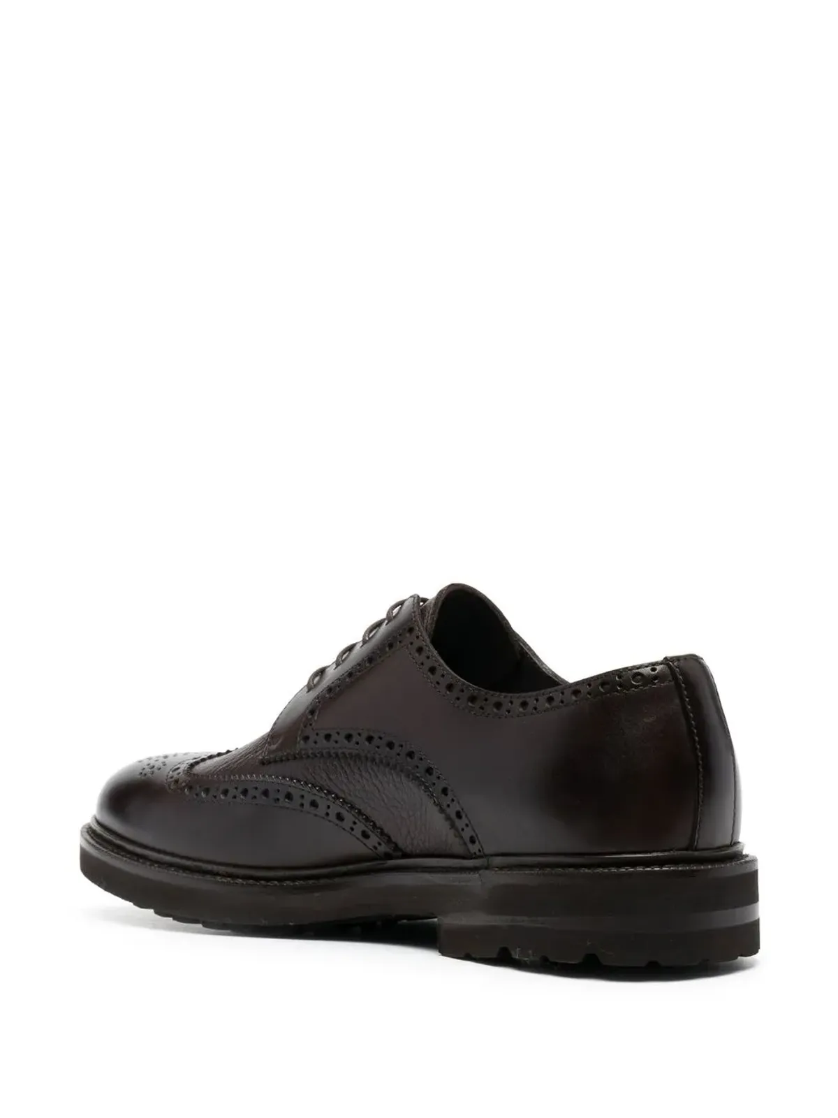 Henderson Baracco perforated leather derby shoes - Brown - 画像3