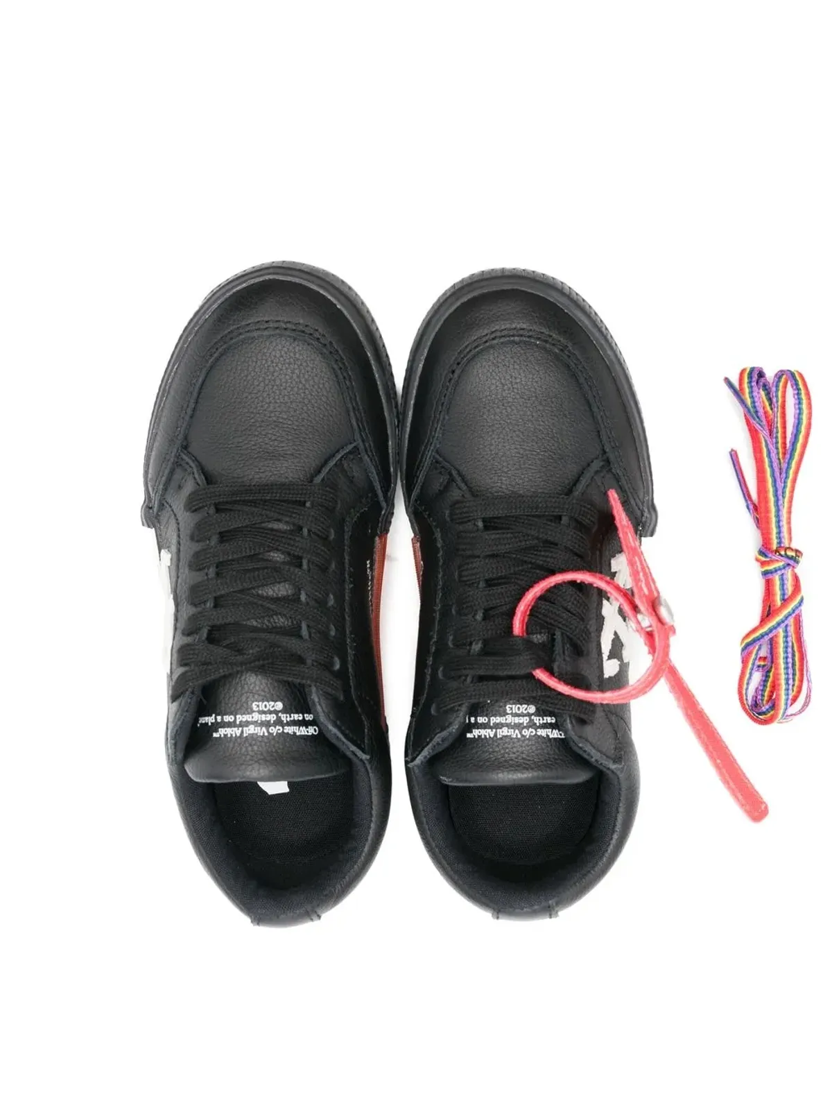 Off-White Kids バルカナイズドスニーカー ブラック - 画像3