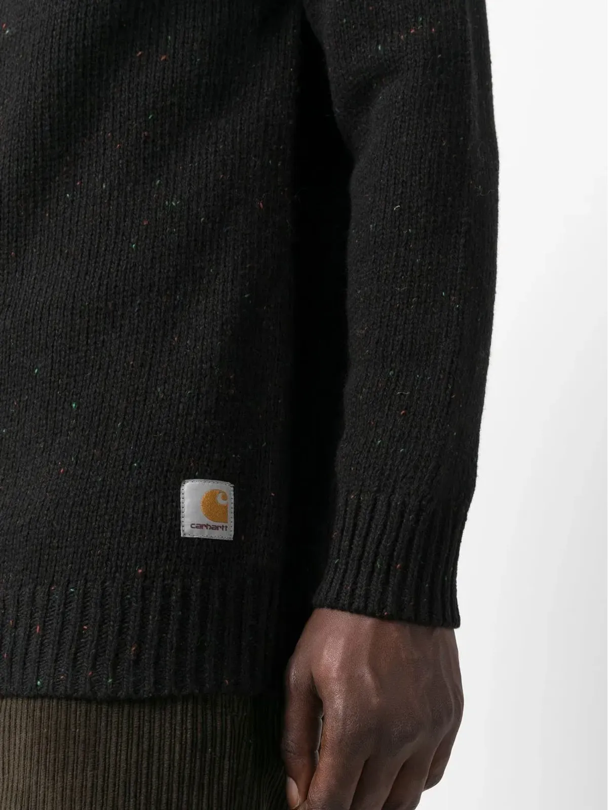 Carhartt WIP Anglistic クルーネック ジャンパー ブラック - 画像5